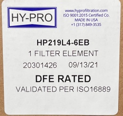 Hy-Pro HP219L4-6EB Filter Element