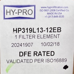 Hy-Pro HP319L13-12EB Filter Element