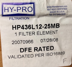 Hy-Pro Filter Element HP436L12-25MB