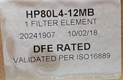 Hy-Pro Filter Element HP80L4-12MB